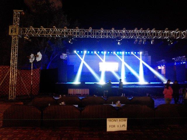 stage and Light setup lakshadweep