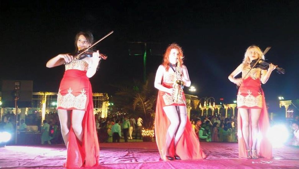 female trio musicians lakshadweep